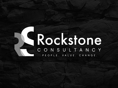 Rockstone Consultancy Logo brand branding design graphic design logo rs