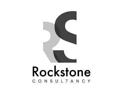 Rockstone Consultancy Logo 2 brand branddesign branding bw design logo rs
