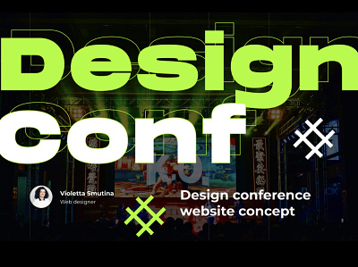 Design conference concept adobe xd design typography ui ux web website