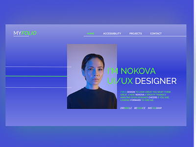 portfolio branding design typography ui ux website