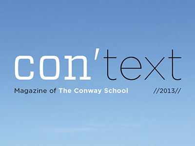 con'text magazine masthead nameplate