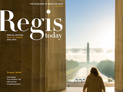 Fall 2013 Regis Today Cover cover magazine