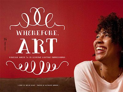 Wherefore, Art editorial feature magazine opener