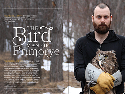 The Bird Man editorial feature magazine