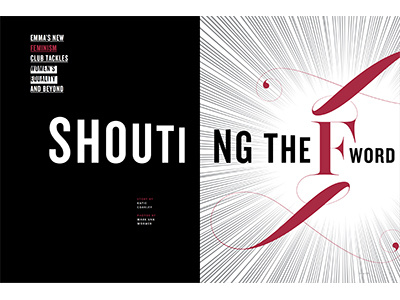 Shouting the F Word editorial feature magazine