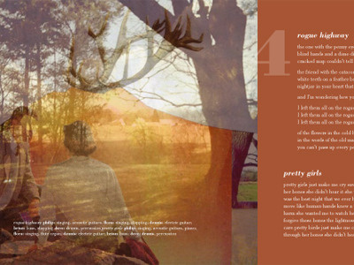 All my lovely goners cd booklet collage lyrics original art