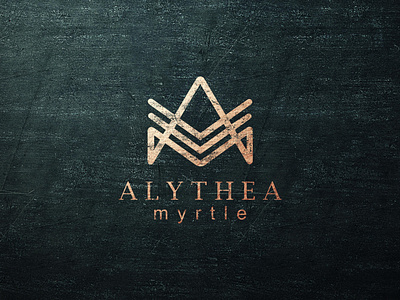 Alythea Myrtle branding clothing brand clothing line clothing logo handlettering illustrator logo minimalist monogram logo symbolic logo typography vector