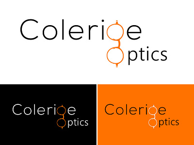 Colerige optics branding glasses logo illustrator logo luxury logo minimalist modern logo optics logo typography vector
