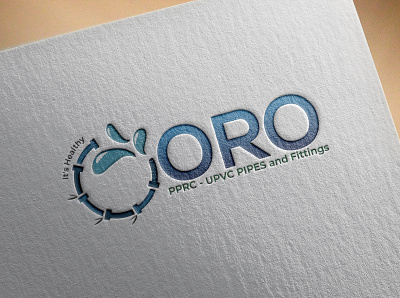 ORO branding illustration illustrator logo minimalist pipe logo typography vector water comany water drop water logo