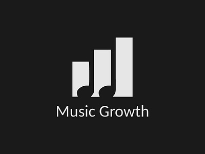 Music Growth branding design growth logo illustrator logo logo design music logo tune logo typography vector