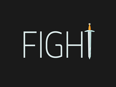 Fight Logo branding design fight club fight logo illustrator logo minimalist typography vector