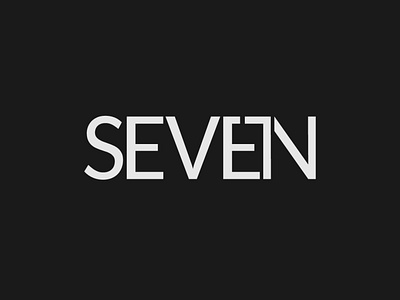 Seven Logo branding design digit logo illustrator logo minimalist seven seven logo typography vector