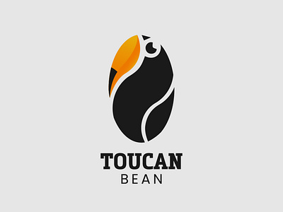 Toucan Bean animal logo bean bird logo birds logo branding design illustrator logo minimalist typography vector