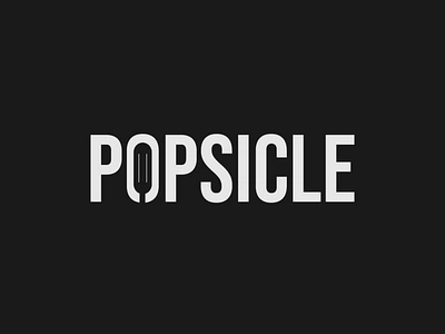 Popsicle Logo branding design icecream illustrator logo logo design logo designer minimalist popsicle typography vector