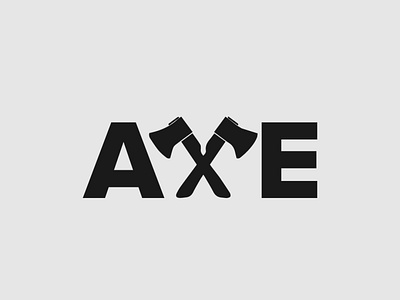 Axe Logo axe branding illustrator logo logo design logo designer minimalist typography vector wordmark logo