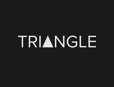 Triangle Logo branding design logo logo design logo designer minimalist typography vector wordmark logo