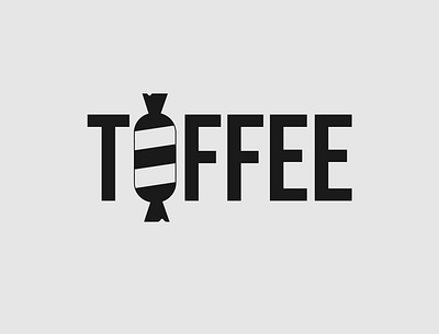 Toffee Logo brand design brand designer logo designer logotype minimalist sweets toffee typography wordmark