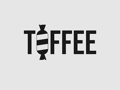 Toffee Logo brand design brand designer logo designer logotype minimalist sweets toffee typography wordmark