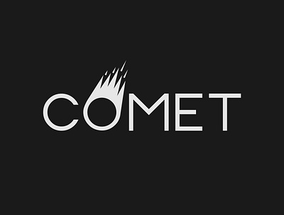 Comet Logo brand designer branding comet logo designer space wordmark wordmark logo
