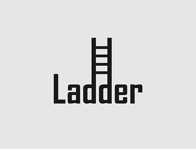 Ladder Logo brand identity branding ladder ladder logo logo designer logo designer for hire wordmark logo