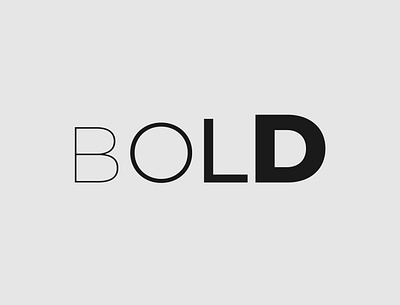 Bold Logo Concept brand brand designer branding logo logo design minimalist typography wordmark logo