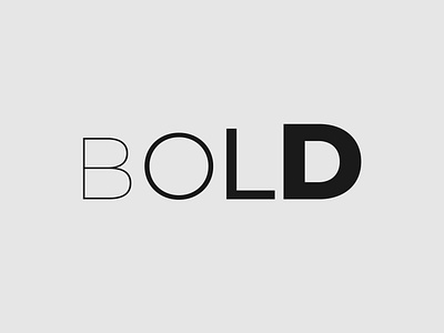 Bold Logo Concept brand brand designer branding logo logo design minimalist typography wordmark logo
