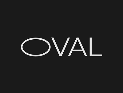 Oval Logo concept brand designer branding design illustration logo logo designer minimalist typography vector wordmark logo