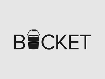 Bucket Logo Concept brand designer branding bucket logo illustrator logo logo designer typography vector wordmark logo