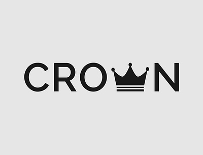 Crown Logo Concept brand designer branding crown logo design illustrator logo logo designer minimalist typography vector