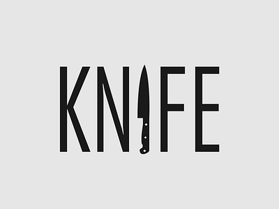 Knife wordmark concept