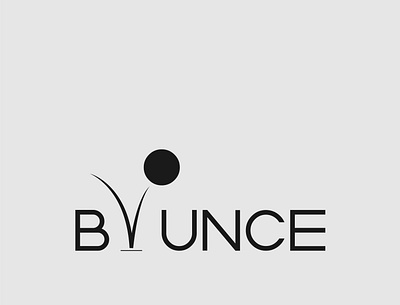 Bounce Logo Concept bounce logo brand designer brand designing branding illustrator logo logo designer minimalist typography vector wordmark logo