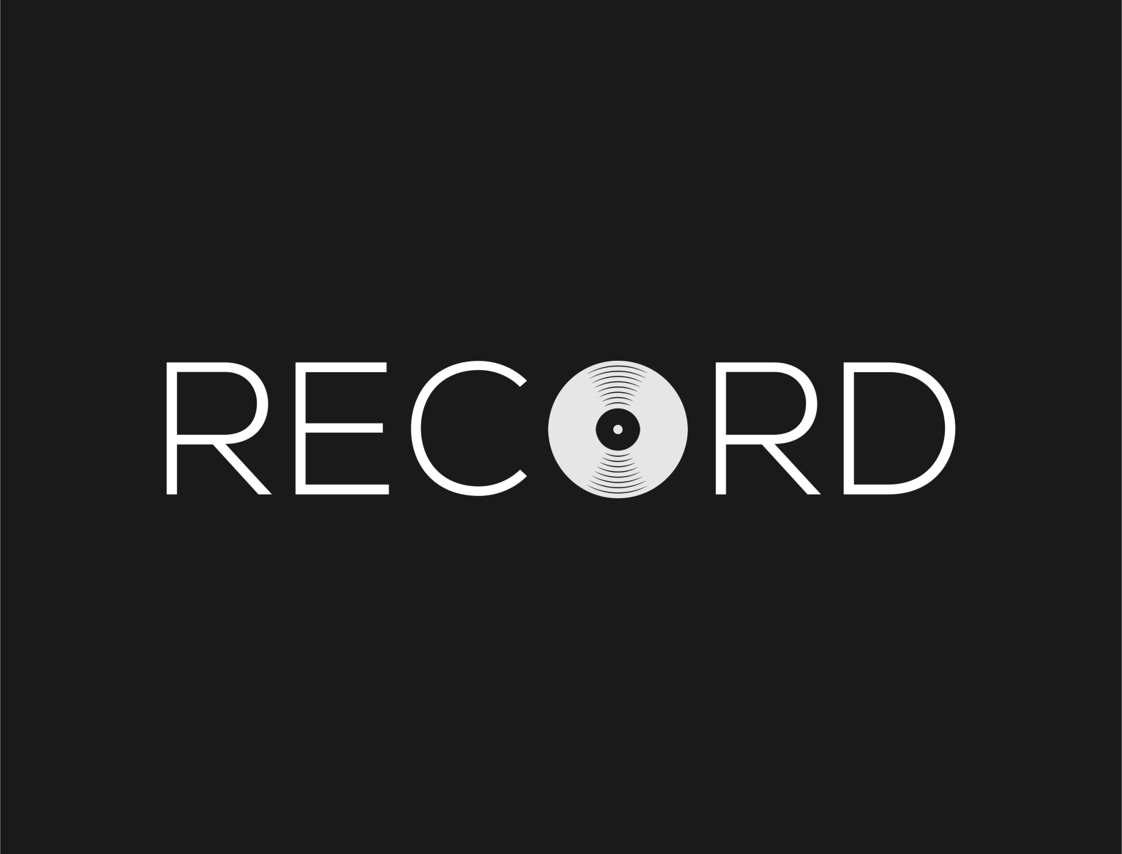Record Logo Concept by MyGraphicLab on Dribbble