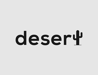 Desert Logo Concept brand designer branding desert logo illustrator logo logo designer minimalist typography vector wordmark logo