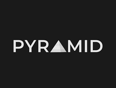 Pyramid Logo Concept brand designer branding illustrator logo logo designer minimalist pyramid logo typography vector wordmark logo
