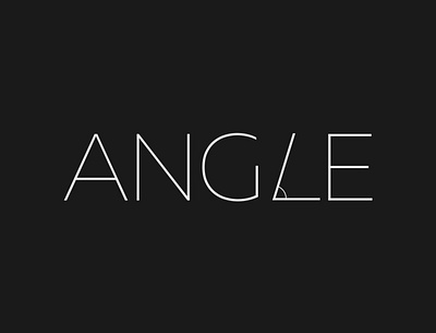 Angle Logo Concept angle logo brand designer branding design illustrator logo logo designer logo designing logo identity minimalist typography vector wordmark logo