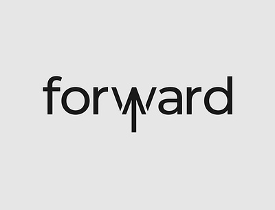 Forward Logo Concept brand designer branding forward logo logo logo designer minimalist logo typography typography logo wordmark logo