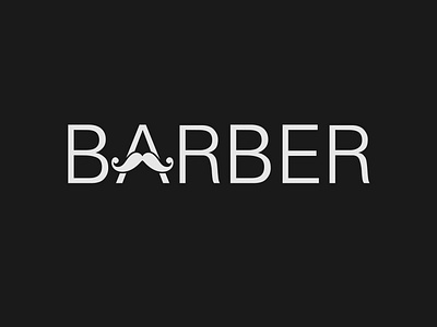 Barber wordmark logo concept by MyGraphicLab on Dribbble