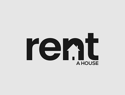 Rent Wordmark logo concept brand designer branding design house logo illustrator logo logo designer minimalist rent logo typography vector wordmark logo