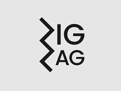 Zig Zag wordmark logo concept