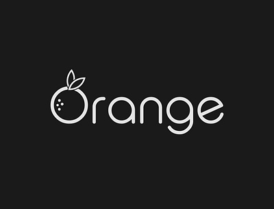 Orange Logo Concept brand designer brand identity branding design illustrator logo logo designer minimalist orange logo typography vector wordmark logo
