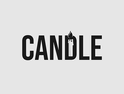 Candle Logo Concept brand designer brand identity branding candle logo design illustrator logo logo designer logo identity minimalist typography vector wordmark logo