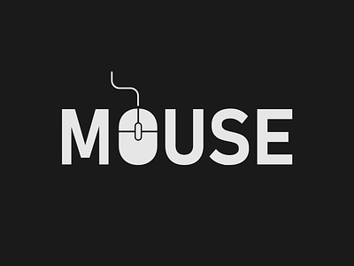 Mouse Logo Concept brand designer branding illustrator logo logo designer logo designing minimalist mouse logo typography vector wordmark logo