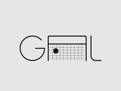 Goal Logo Concept brand designer brand identity branding design football logo goal logo logo logo identity minimalist wordmark