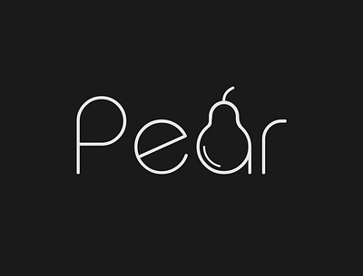 Pear Logo Concept brand design brand designer brand identity branding design illustrator logo logo identity logotype minimalist typography vector wordmark