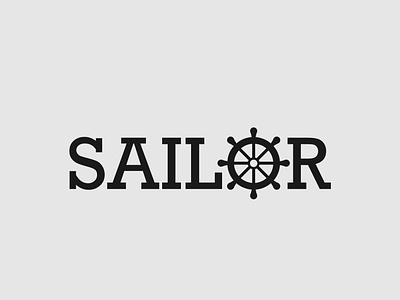 Sailor Logo Concept brand brand designer brand identity branding design illustrator logo logo identity minimalist minimalist logo sailor logo typography vector wordmark logo