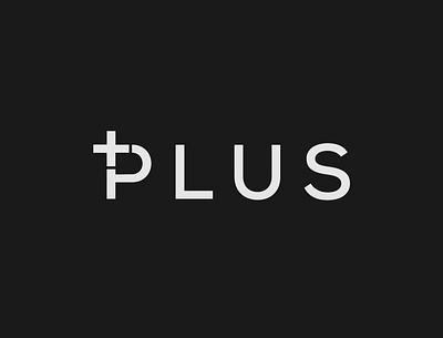 Plus Logo Concept brand designer brand identity branding design illustrator logo logo designer logo identity minimalist plus logo typography vector wordmark