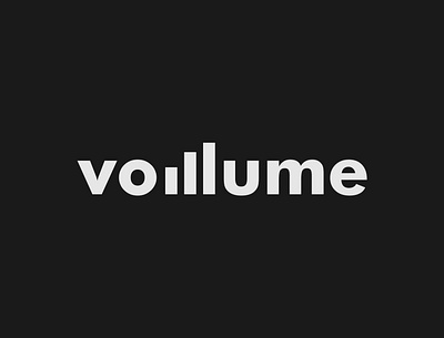 Volume Logo Concept brand designer logo designer volume logo wordmark