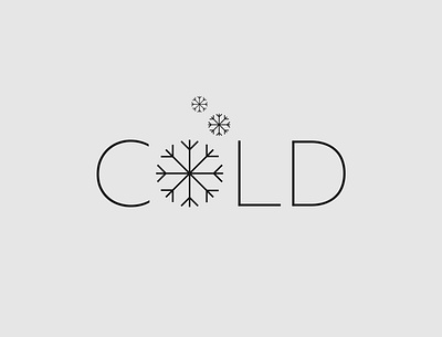 Cold Logo Concept brand identity cold cold logo logo logo designer logo identity minimalist modern logo wordmark