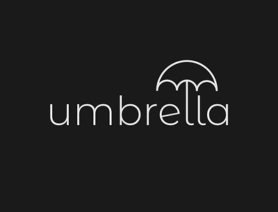 Umbrella Logo Concept brand designer brand identity branding design illustrator logo logo identity minimalist typography umbrella umbrella logo vector wordmark