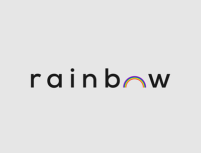 Circle Logo Concept branding design illustrator logo logo identity minimalist rainbow rainbow logo typography vector wordmark